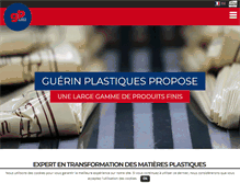 Tablet Screenshot of guerin-plastiques.com